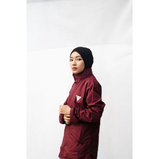 CUCI GUDANG,JAKET PARKA HIJAB WANITA SIZE L XL