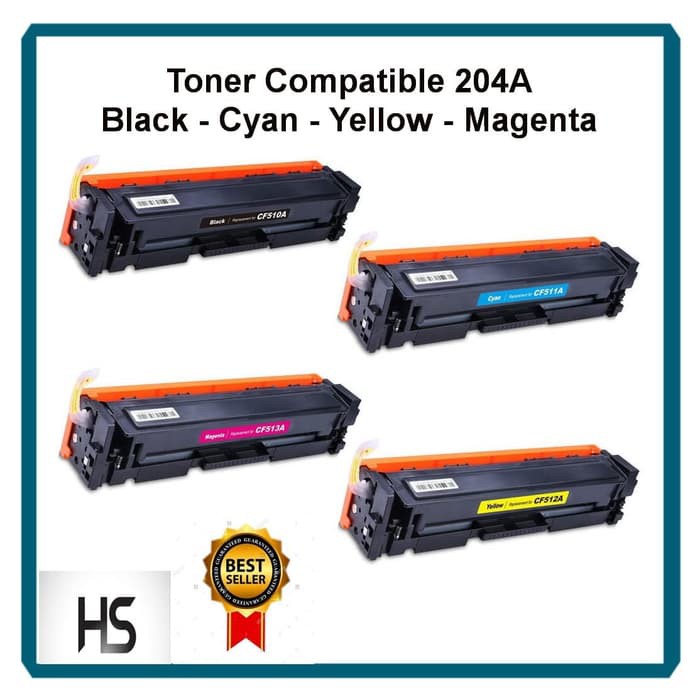 TONER COMPATIBLE 204A CF510-CF511A-CF512A-CF513A