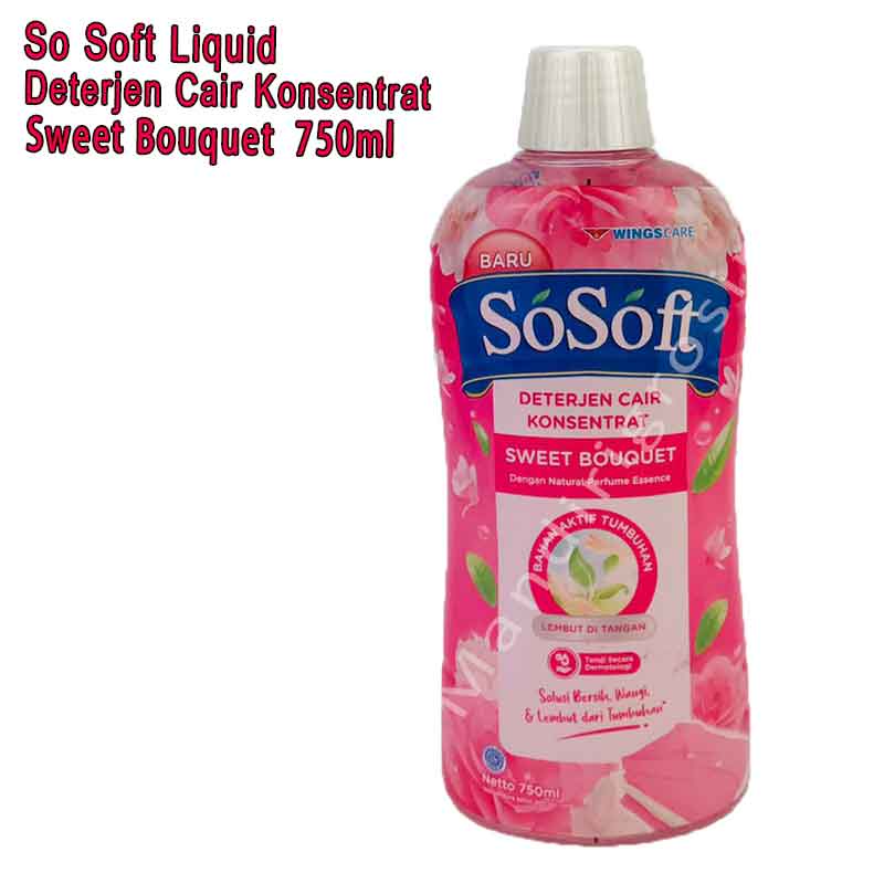 Deterjen Cair Konsentrat *So Soft Liquid * Sweet Bouquet * 750ml