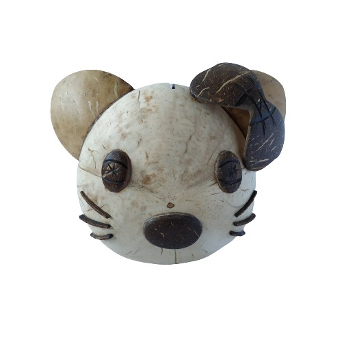 Celengan Tempat menyimpan penyimpanan uang karakter Hello Kitty unik antik batok tempurung kelapa