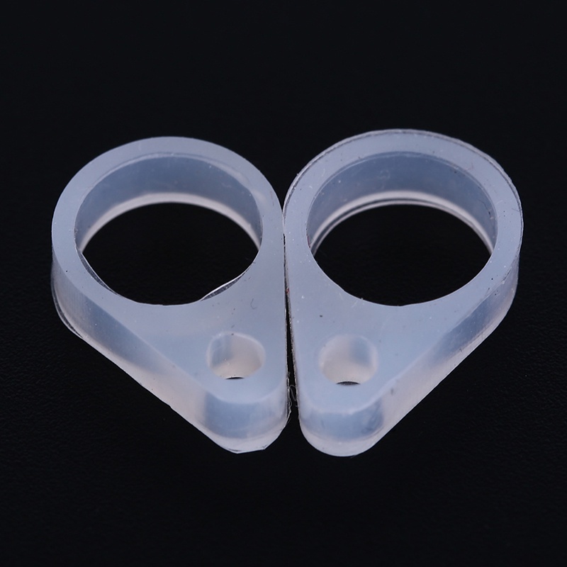 {LUCKID}1pair Silicone BTE Behind The Ear Hearing Aid Clip Adaptor Loop Silicone Loops