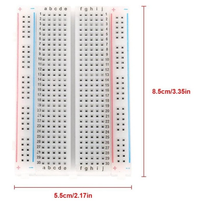 Breadboard Mini Bread Board 400 poin 400P development arduino wemos