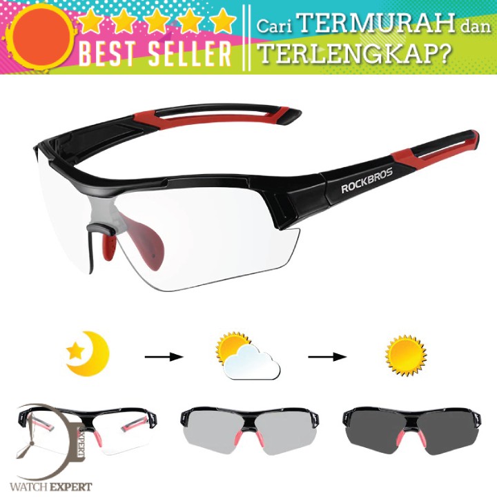 BAYAR DI TEMPAT Kacamata Sepeda Olahraga Lensa Photochromic