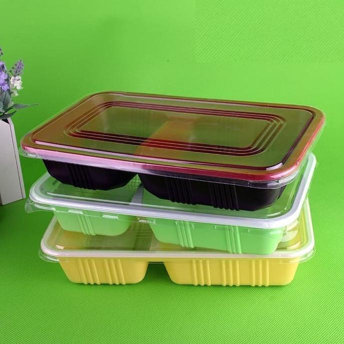 Mika Bento Box Sekat 3 / Mika Lunch / Mika Bento Black Tebal