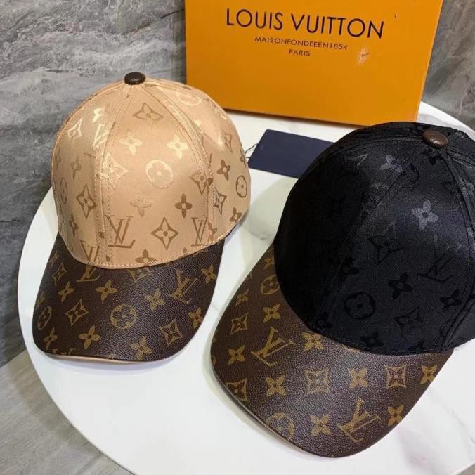 Terlaris Topi Lv Mono Coklat / Topi Import Pria / Topi Wanita / Topi Kulit Pria Bagus