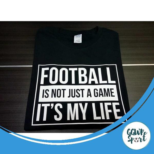 Kaos Distro Premium Football Is My Life Baju Distro Bola Cowok Katun Combed 30S Kualitas Terbaik