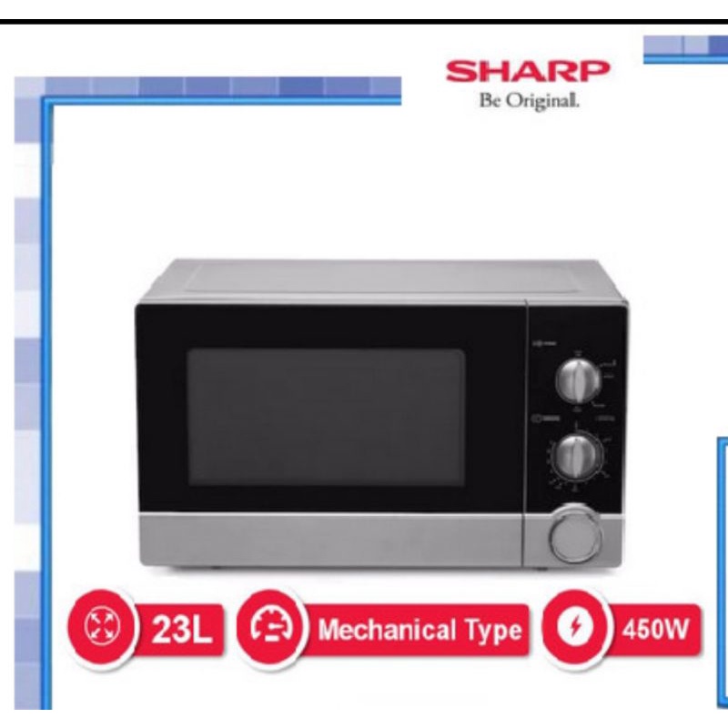 Sharp Microwave R-21D0(S)-IN - Silver Hitam