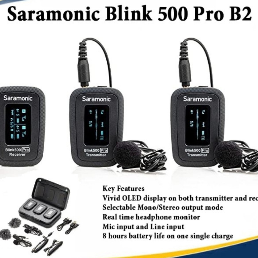 Jual Mic Saramonic Blink 500 B2 Pro Wireless | Shopee Indonesia