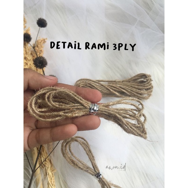

TALI GONI RAMI// TALI RAMI BAHAN 3PLY - by awrn.id