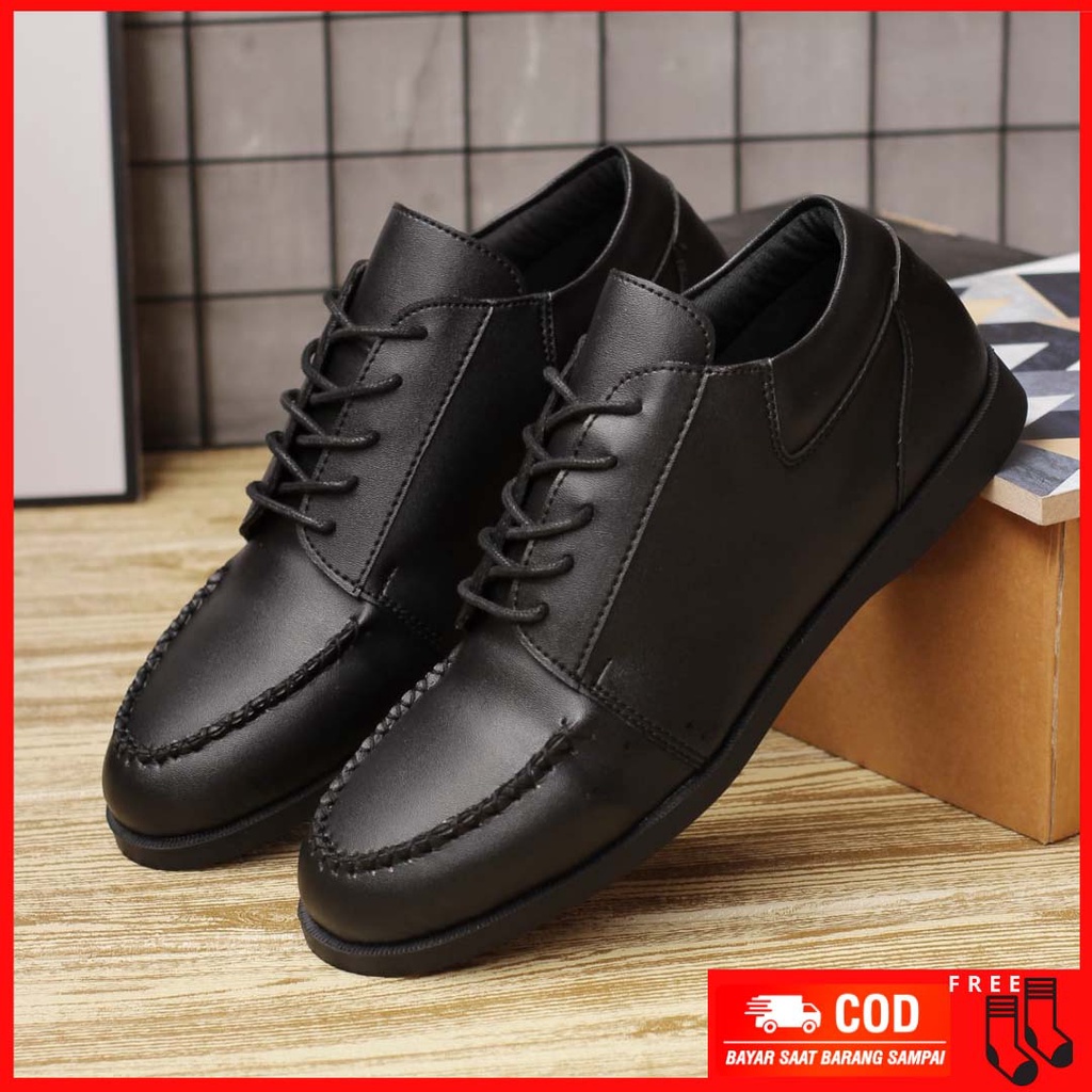 MOLK|Sepatu Formal Pria Panofel Hitam Tali Kerja Kantor Sepatu Casual Pria Sepatu Pria Orginal