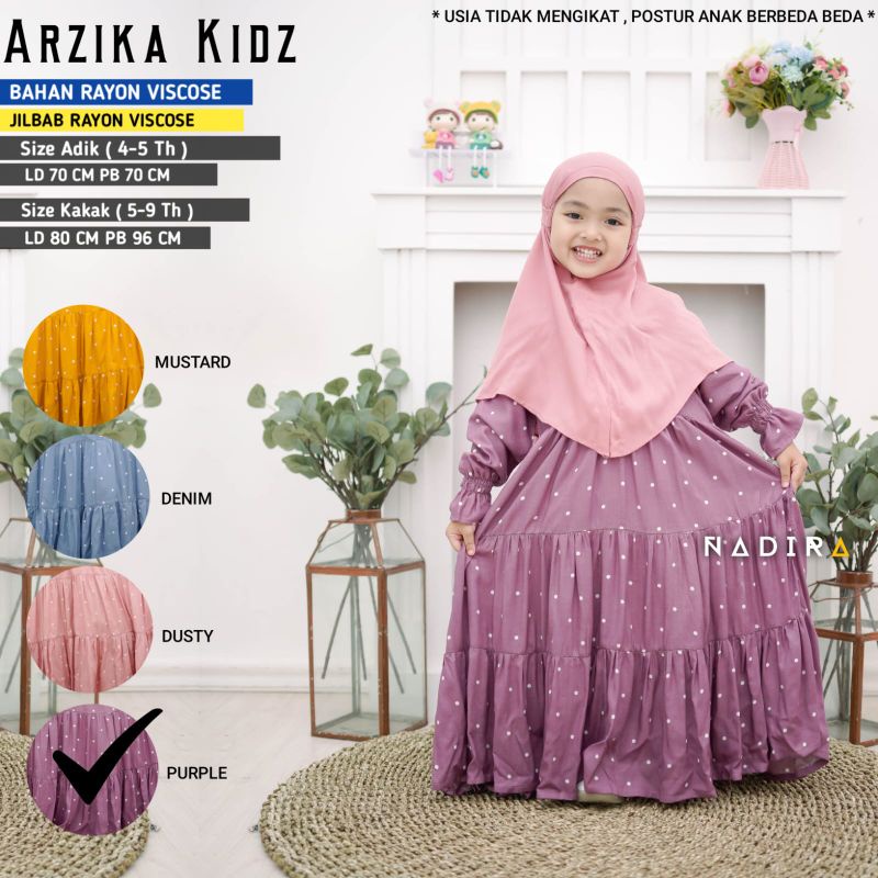ARZIKA MAXY KIDS | GAMIS ANAK BY NADIRA