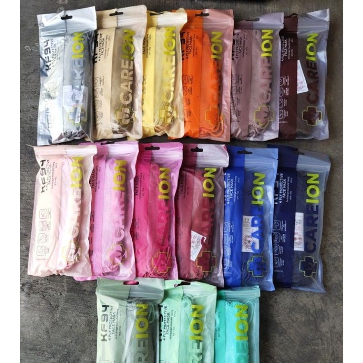 Masker KF94 CAREION isi 10 / MASKER KOREA 4PLY KF94 / MASKER CAREION KF94