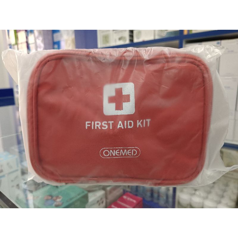 ONEMED First Aid Kit Bag Merah + Isi / Kotak P3K Onemed / Kotak P3K Mobil/Kotak P3K