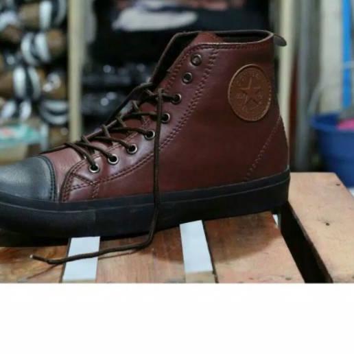 ✿ Sepatu converse all star semi kulit boots ✷