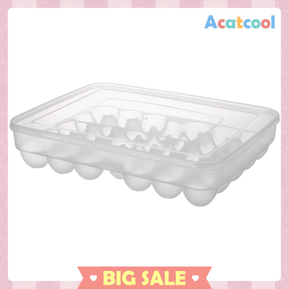 34-Grid Plastic Egg Storage Box Egg Tray Holder Refrigerator Food Container