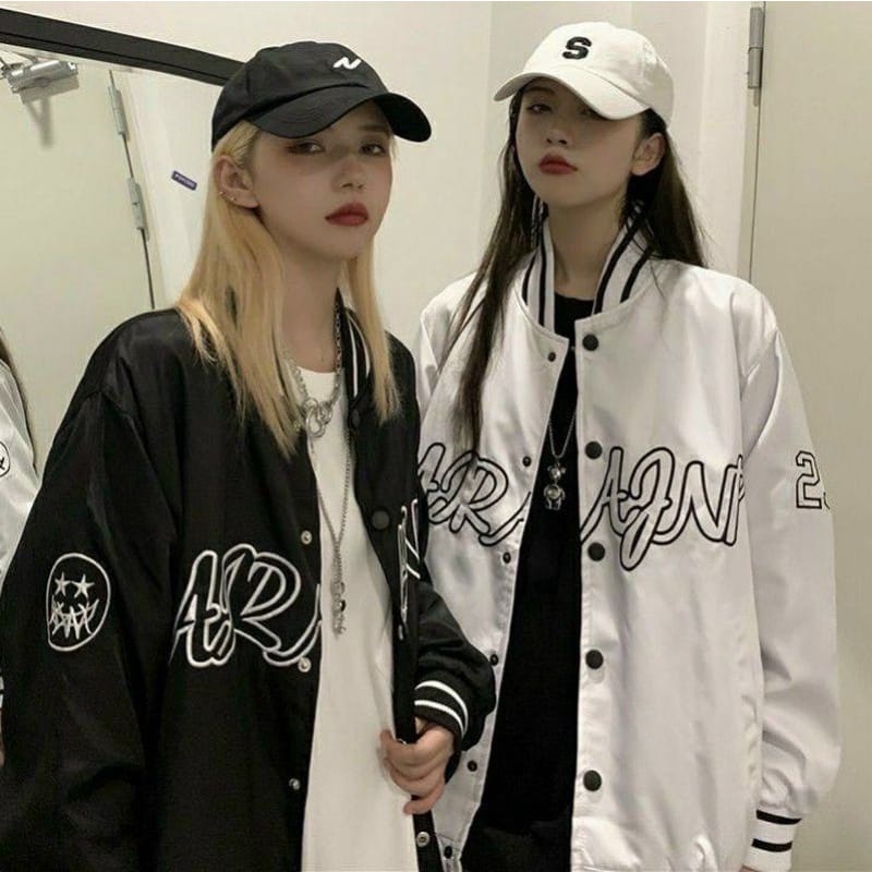 jaket baseball varsity oversize | ARAJNP BASEBALL JAKET | Jaket bomber wanita