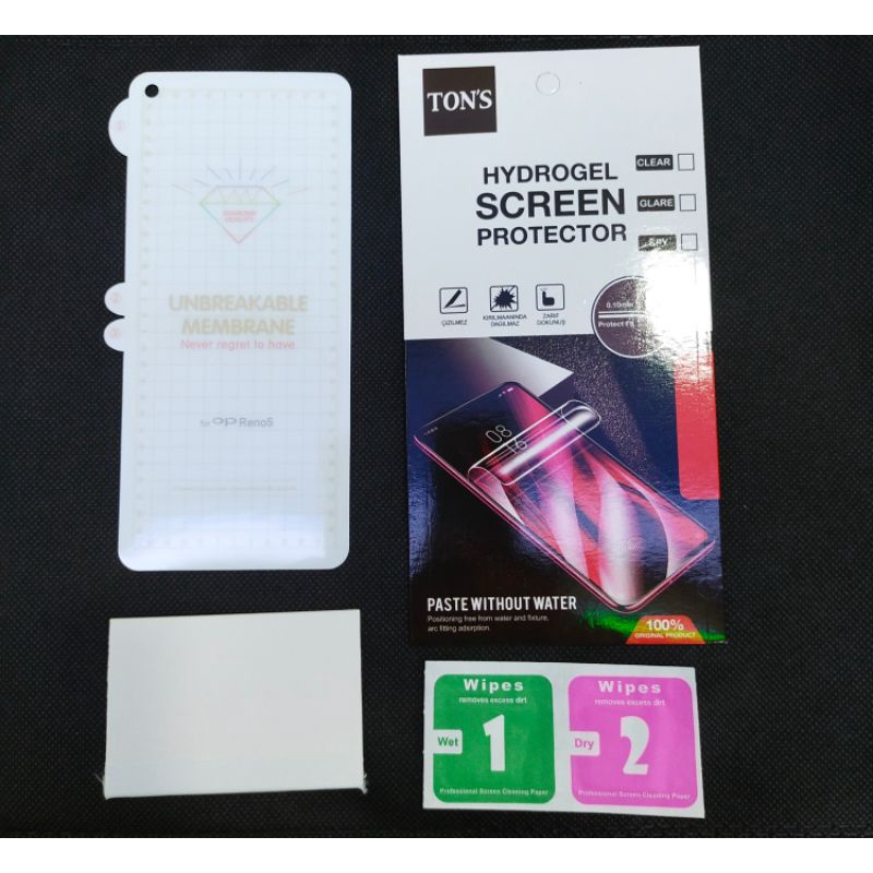 Oppo Reno 3 Reno 4 Reno 5 anti gores hydrogel clear screen protector