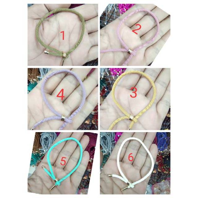 Gelang tali china korea keberuntungan/gelang tali serut