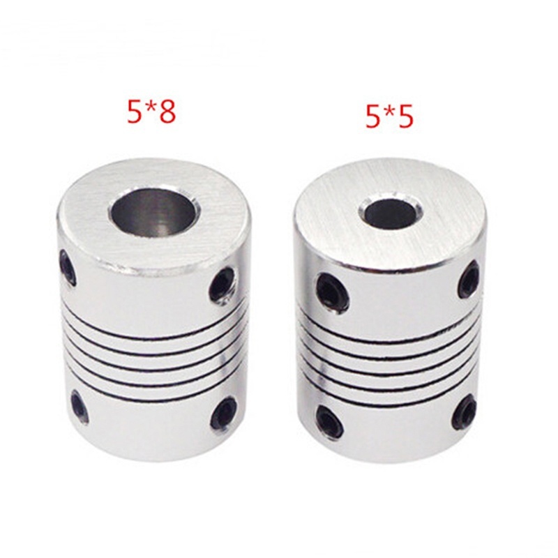Harga Pabrik Coupler / Shaft Coupling Flexible Bahan Aluminum Ukuran 5x5 X 25mm / 5x8 X 25mm Untuk Printer 3d lb8g5YycKnKJw3o