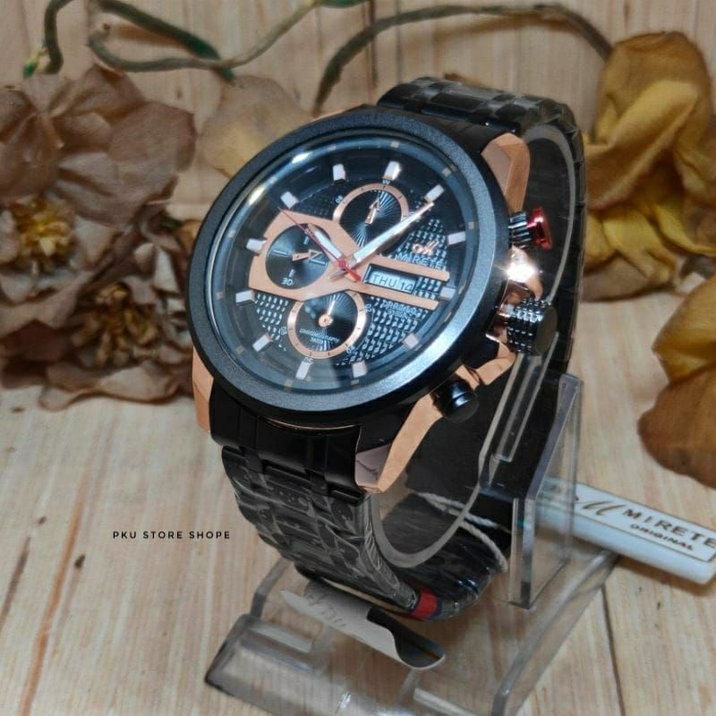 JAM TANGAN PRIA MIRETE 8879 WATER RESISTANT TERMURAH JAM TANGAN IMPORT PRIA TERBARU jam tangan cowok mirete