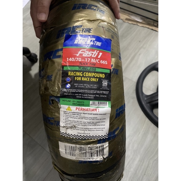 BAN IRC FASTI 1 140/70-17 RACING COMPOUND