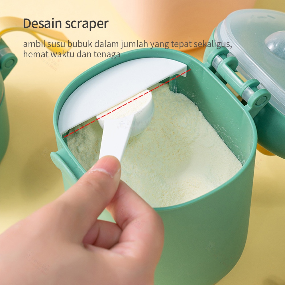 BEVAVAR Tempat Susu Bubuk Bayi Kotak Susu Milk Powder Container