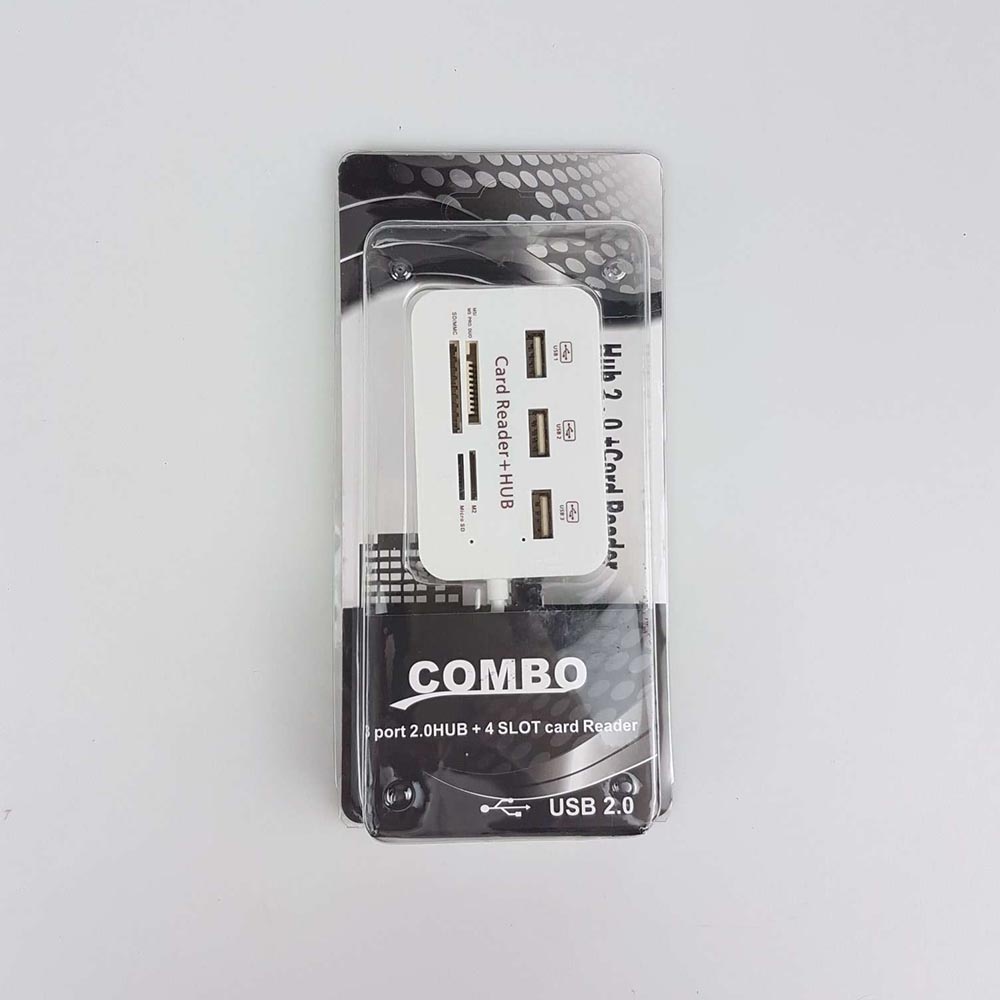 Combo Card Reader USB Hub  3 USB 2.0/SD/TF/M2/MSDuo Port