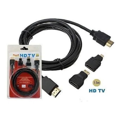 KABEL CONVERTER HDMI 3 IN 1 HDTV-MINI HDTV-MICRO HDTV