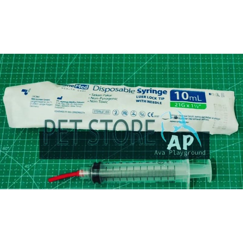 Suntikan Spet Makan Lolohan Burung Love Bird Kenari Parkit Murai Marmut Kelinci