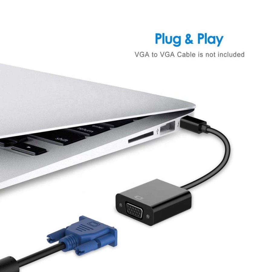 Converter Adapter Mini Display Port / Thundebolt to VGA High Quality