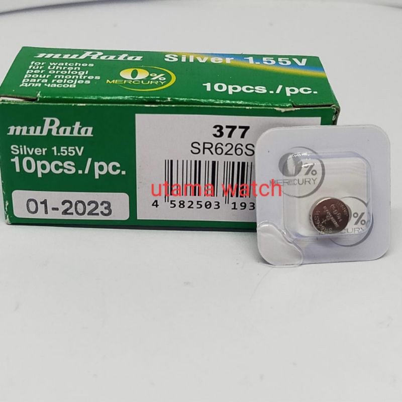 BATERAI JAM TANGAN 377 626 MURATA ORIGINAL BATERAI 626 377 KOTAK