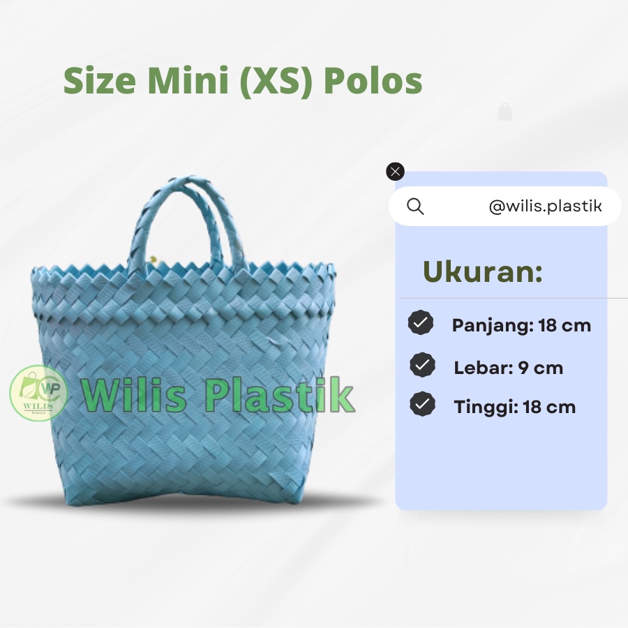 Tas Anyaman Plastik POLOS Ready Stock untuk Bingkisan Hampers Parcel Souvenir Hadiah