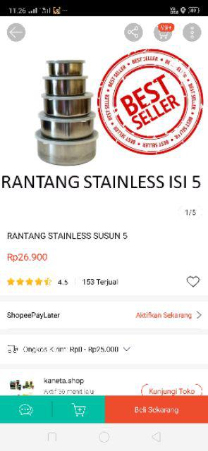 Rantang Stainless Susun 5