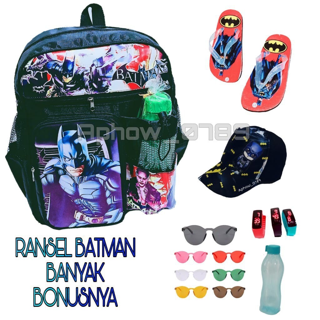 Tas ransel superhero anak laki laki bonus banyak