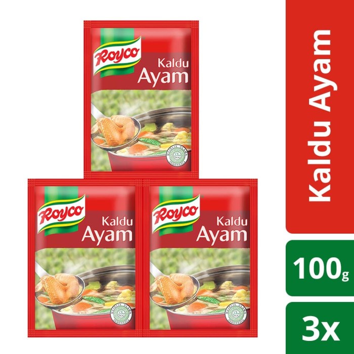 

NEW Royco Bumbu Kaldu Ayam 100G isi 3