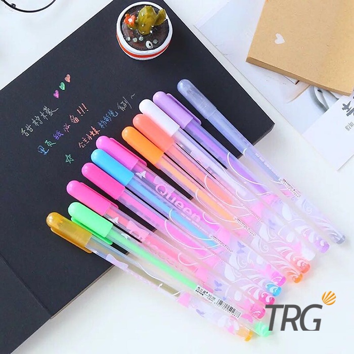 

TRG - White Gel Pen TRG 0.8mm - Pulpen Gel Putih Bolpen Pena Gel Warna 0,8 mm