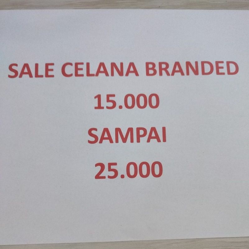 Sale Celana Anak laki-laki 1_10 tahun