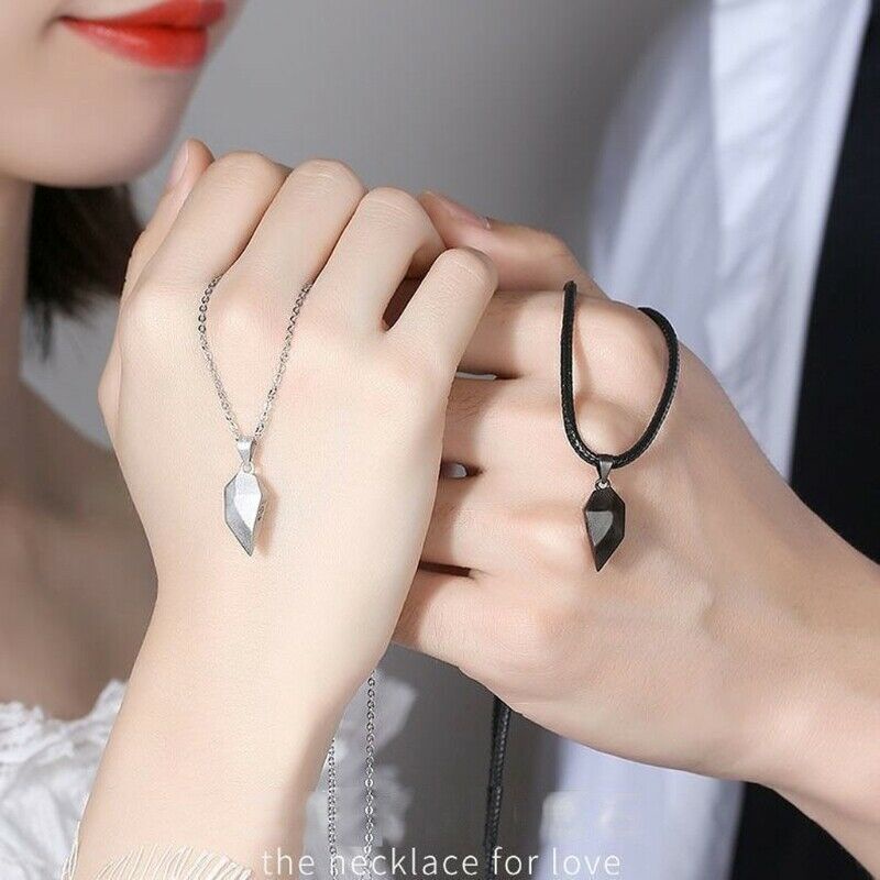 IFYOU Kalung Choker Magnetik Warna Silver Gaya Vintage Untuk Wanita