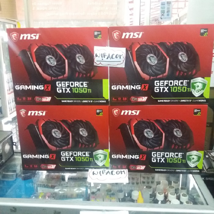 Vga Msi Geforce Gtx 1050 Ti 4gb Ddr5 Gaming X Msi 1050ti Gaming X 4gb Garansi Resmi 2 Tahun Shopee Indonesia