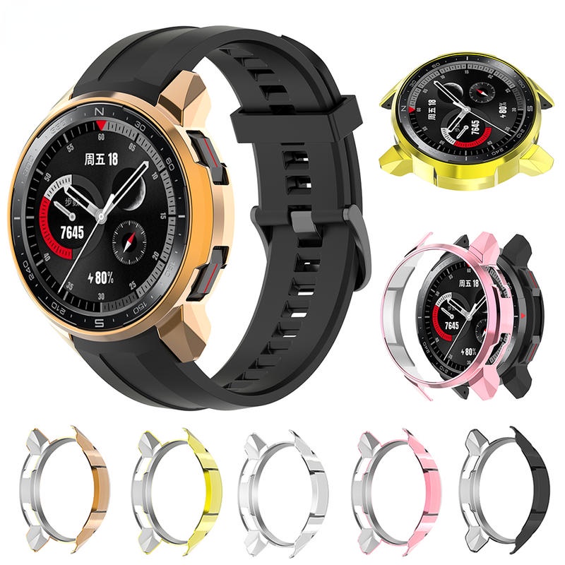 Casing Pelindung Bumper Plating Bahan PC Untuk Huawei Honor Watch GS Pro