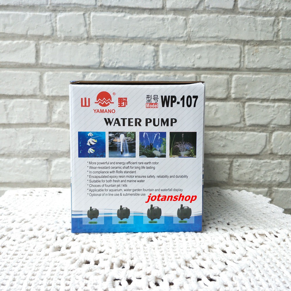 YAMANO WP 107 WP107 pompa air celup kolam aquarium Hidroponik