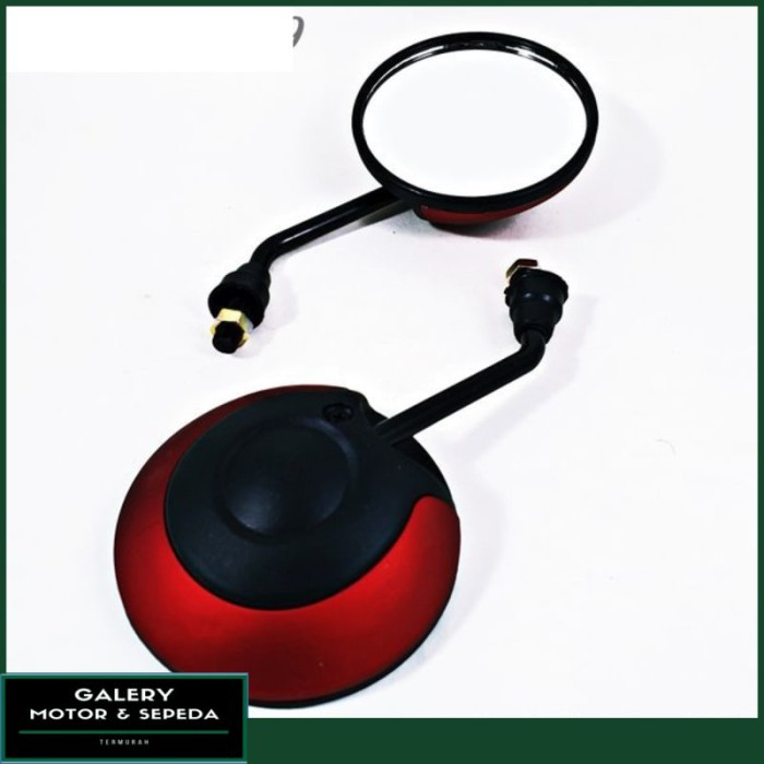 Spion Motor New Scoopy ISS Bulat Merah Honda Variasi Aksesoris Motor Murah