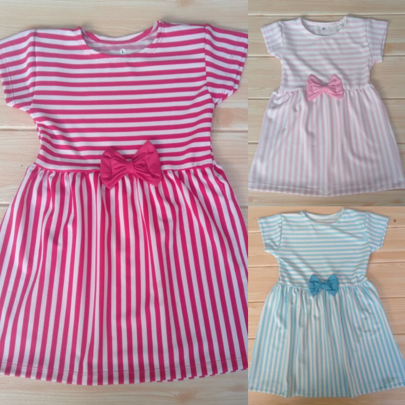 {COD) DRESS SALUR USIA 2-5 TH (PILIH WARNA)