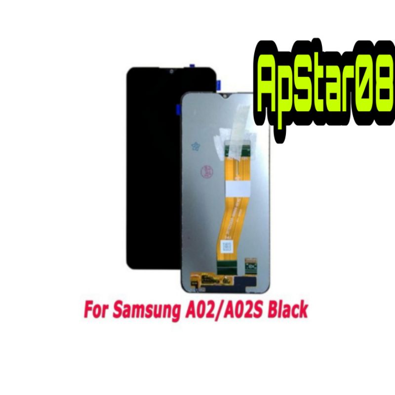 LCD TOUCHSCREEN SAMSUNG GALAXY A02 - A02S - BLACK ORIGINAL