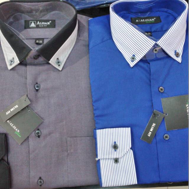 Kemeja motif ALISAN Lengan panjang