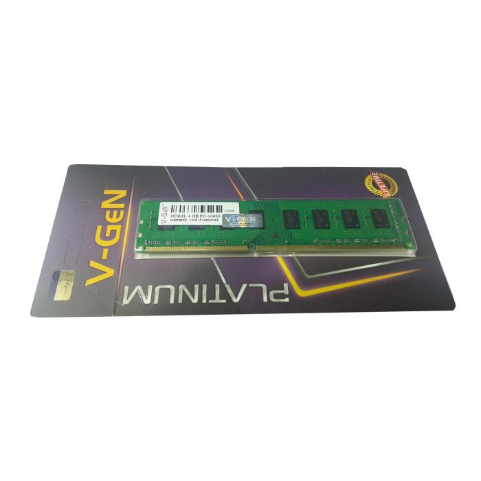 V-Gen LongDimm DDR3 4GB VGEN PC / PC3L 12800 10600 (Untuk PC/Desktop) V GEN TIPE PLATINUM