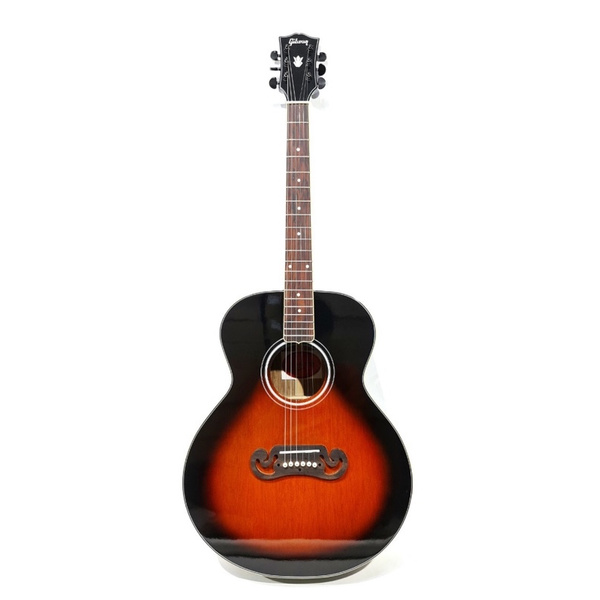 Gitar Akustik Merk Gibson Jumbo Sunburst Merah Murah Jakarta