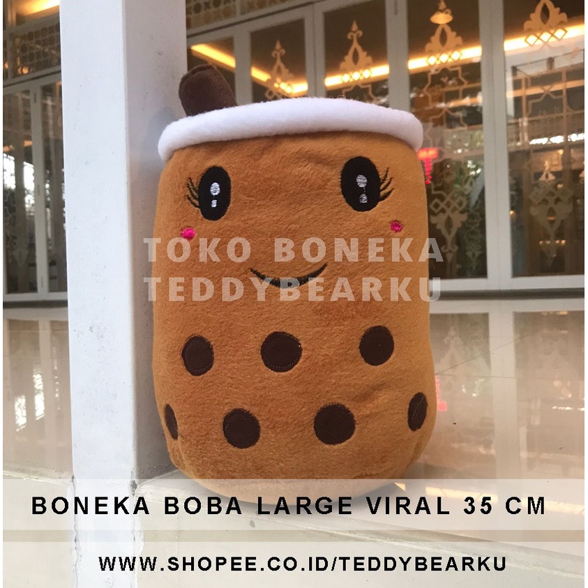 TERMURAH! BONEKA BOBA VIRAL LARGE 35CM VIRAL PRODUSEN LANGSUNG