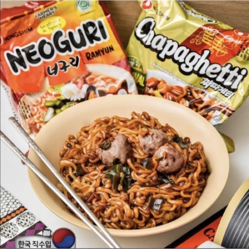 

Nongshim Chapaguri / Chapaghetti / Neoguri dan Chapaghetti / Ramdom Mie Instan Korea Film Parasite