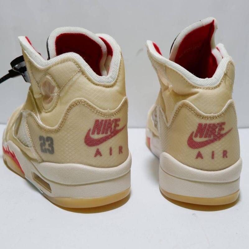 nike air jordan 5x off white sail/ colorway